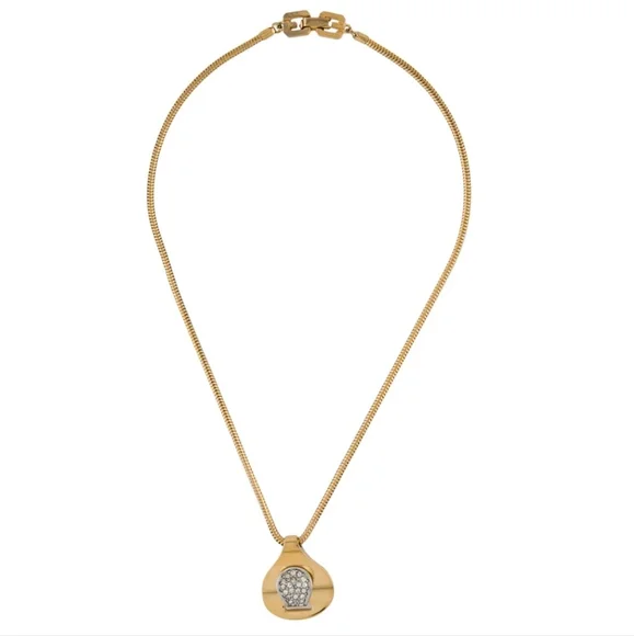 GivenchyVintage Crystal Pendant Necklace - Picture 7 of 7
